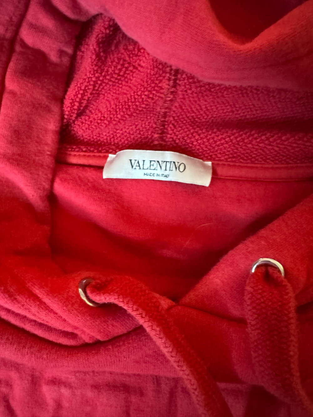 Valentino Red Hoodie Sweatshirt